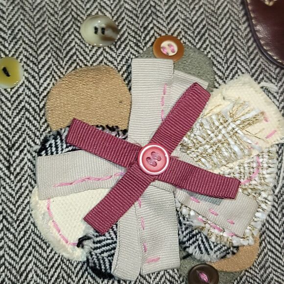 Relic by Fossil Vintage Handmade Flower Embroidered Tote Purse - Picture 2 of 9